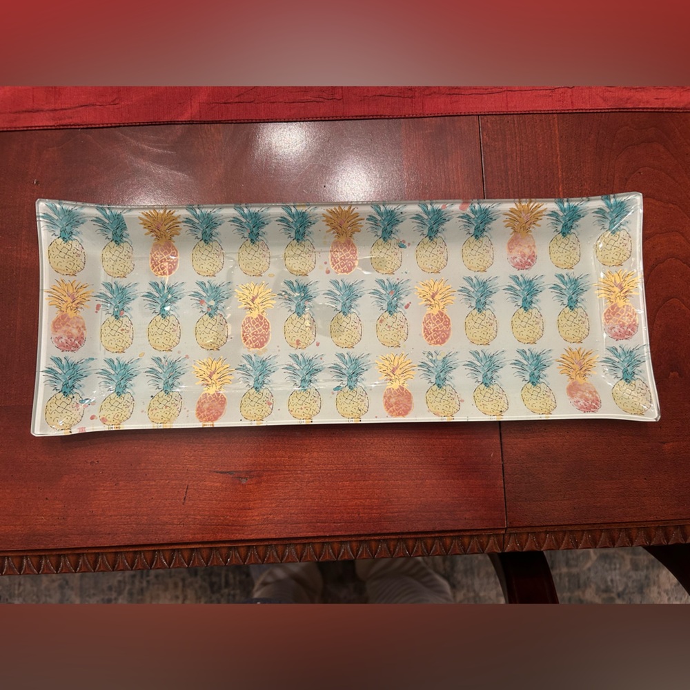 Colorful Pineapple Patterned Tray